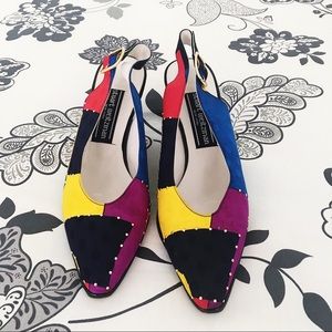Vintage Stuart Weitzman Color Block Heels